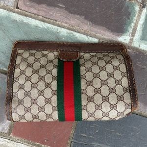 Gucci Ophidia toiletry pouch/clutch with wear